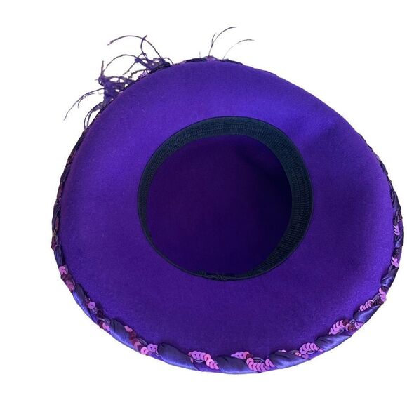 Something Special Purple Wool Hat - Picture 5 of 7